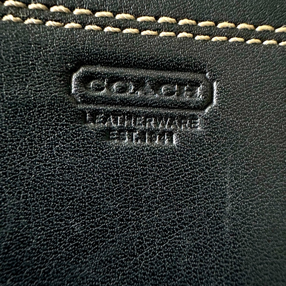 Small black zippered wallet